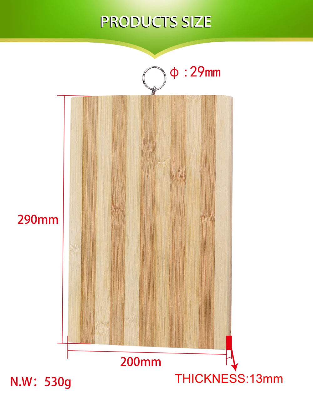 Eco-Friendly Bamboo Cutting Board – Durable Wooden Board for Effortless Cutting & Slicing Cheese & Everyday Kitchen Tasks