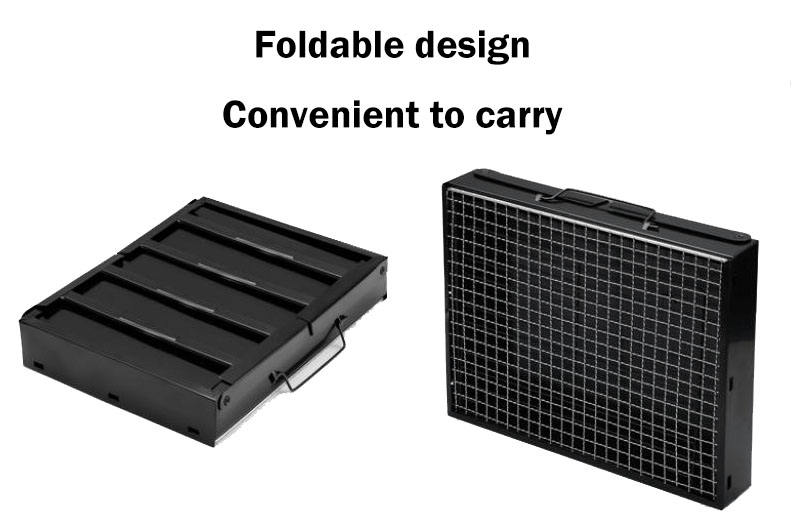Portable Folding Charcoal Grill - Compact BBQ for Camping & Backyard