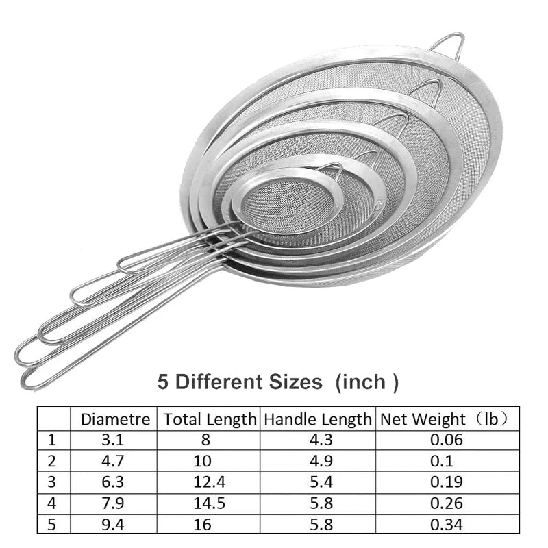 Stainless Steel Fine Mesh Strainer