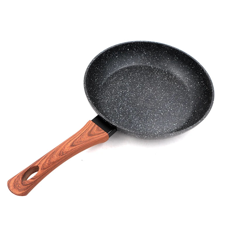 Non-Stick Aluminum Marble Coating Frying Pan – Perfect for Eggs, Pancakes, Omelettes, French Toast, Hash Browns, Sausages, Scrambled Eggs, Breakfast & Daily Cooking – Compatible with Induction & Gas Stoves – Available in 20cm, 22cm, 24cm, 26cm & 28cm