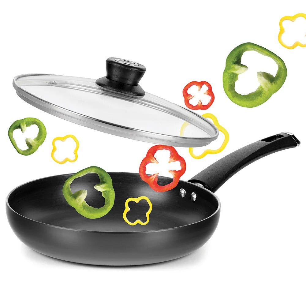 Hard Anodized Fry Pan with Glass Lid