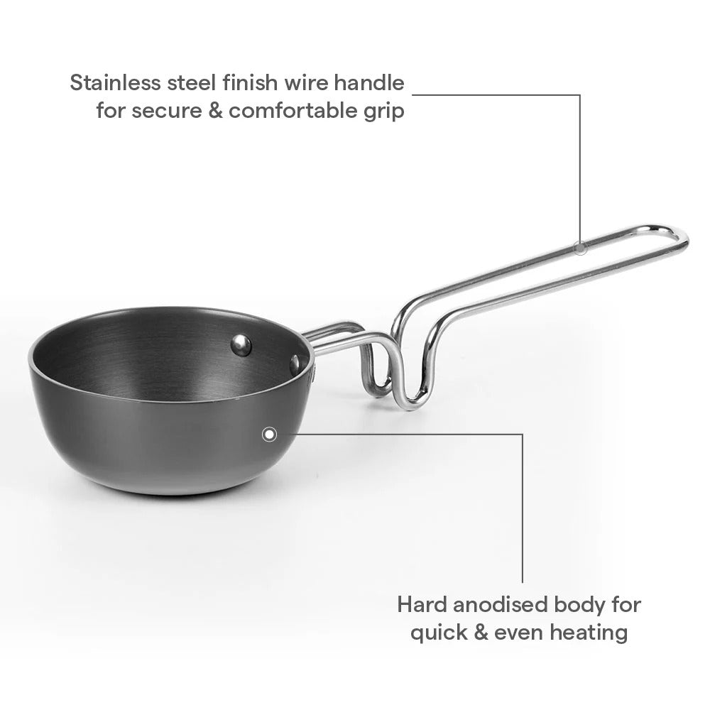 Hard Anodized Tadka Pan 11 cm 300 ml