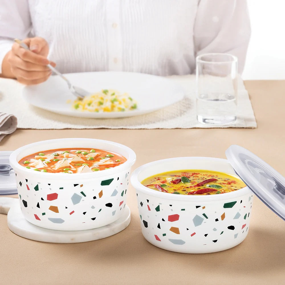 Opalware Confetti Storage Bowls Set of 2 800ml