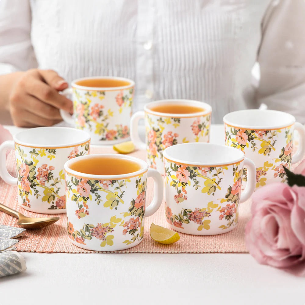 Amora Opalware Mug Set of 6 100ml