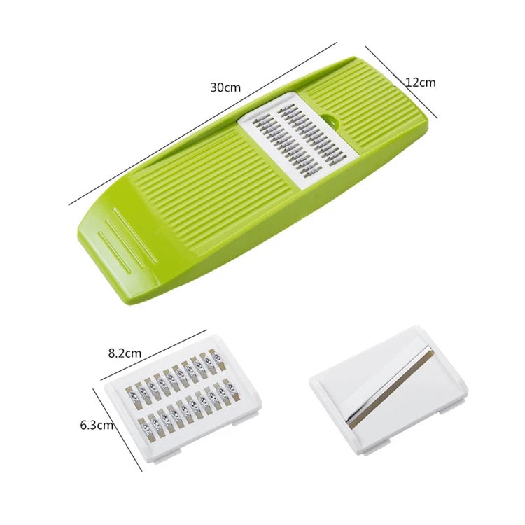 Stainless Steel Mandoline Slicer with 3 Blades – Julienne Vegetable Slicer & Cutter – Best for Potatoes, Carrots & Cucumbers