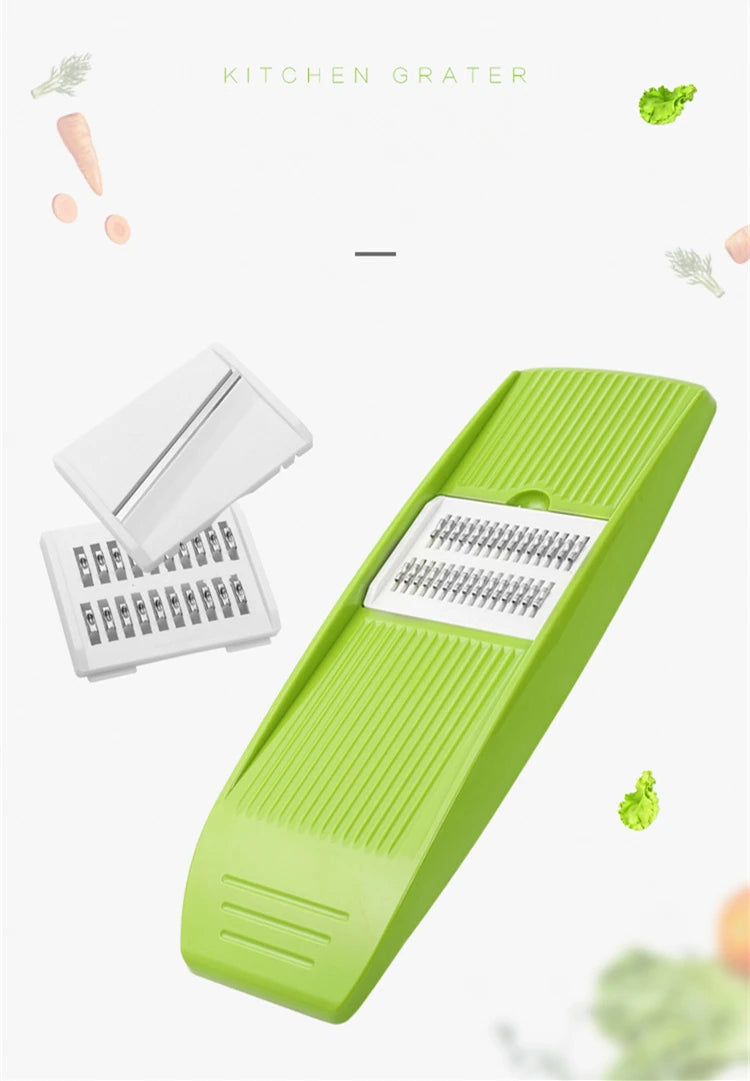 Stainless Steel Mandoline Slicer with 3 Blades – Julienne Vegetable Slicer & Cutter – Best for Potatoes, Carrots & Cucumbers