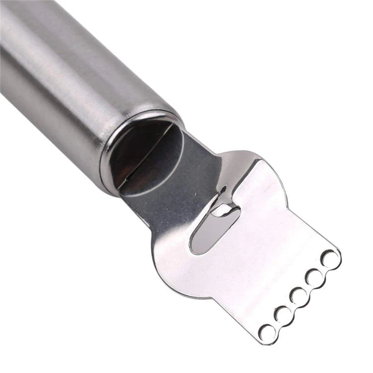Stainless Steel Lemon Zester with Channel Knife & Hanging Loop – Citrus Zester Grater – Ideal for Lemon, Lime & Orange Zest
