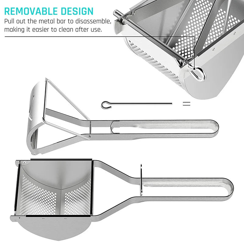 Stainless Steel Potato Ricer and Masher