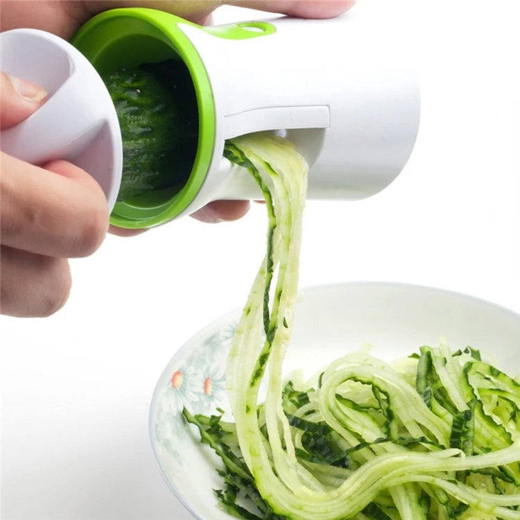 Heavy Duty Stainless Steel Spiralizer Vegetable Slicer – Spiral Cutter & Veggie Noodle Maker – Perfect for Courgetti, Carrot & Cucumber Noodles
