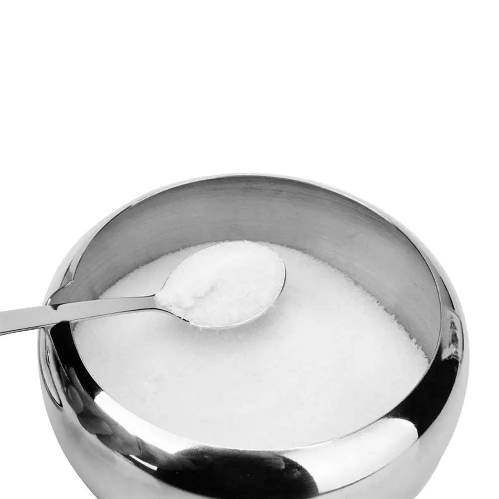 300ml Stainless Steel Sugar Bowl with Glass Lid & Spoon – Seasoning & Spice Bowl Container – Perfect for Tea, Coffee & the Dining Table