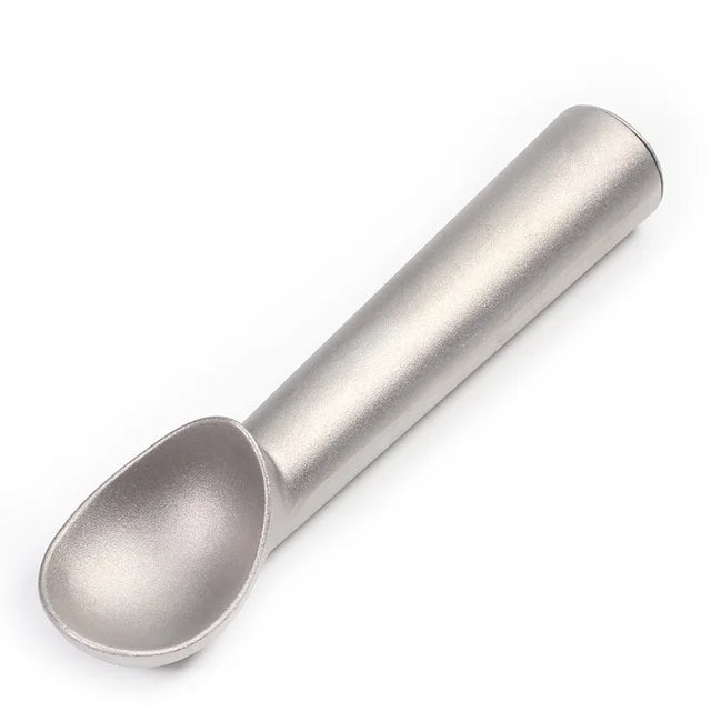 Non-Stick Anti-Freeze Stainless Steel Ice Cream Scoop – Melon Baller & Cookie Dough Scoop – Perfect for Ice Cream, Sorbet & Desserts – Available in Silver, Black & Frosted Silver Colours