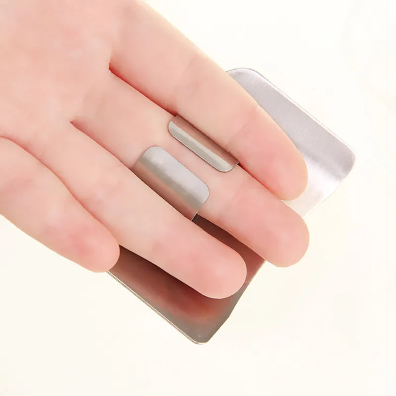 Stainless Steel Finger Guard – Kitchen Knife Safety Finger Protector – Perfect for Safe Chopping & Slicing