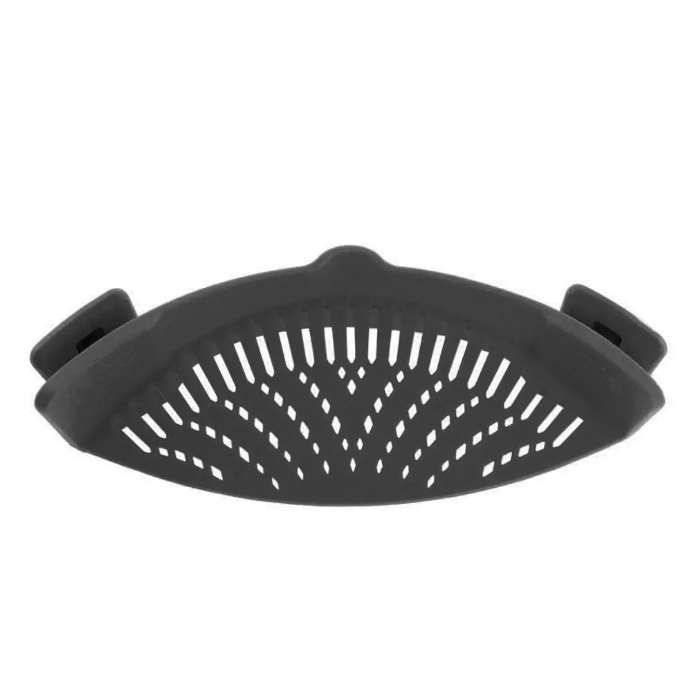 Universal Silicone Clip-On Pot Strainer – Anti-Spill Pasta Strainer for Pots & Pans – Great for Draining Pasta, Rice & Vegetables – Available in Black, Red & Green Colours