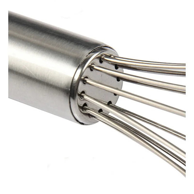 10 Inch Stainless Steel Egg Whisk – Hand Whisk & Stirrer for Eggs, Cream & Milk – Best for Beating, Whipping & Mixing