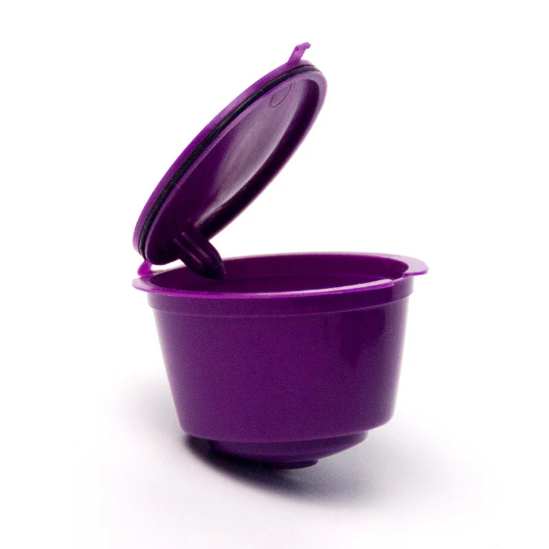 Refillable Reusable Coffee Capsules – BPA-Free Coffee Pods with Stainless Steel Filter – Great for Using Your Own Ground Coffee