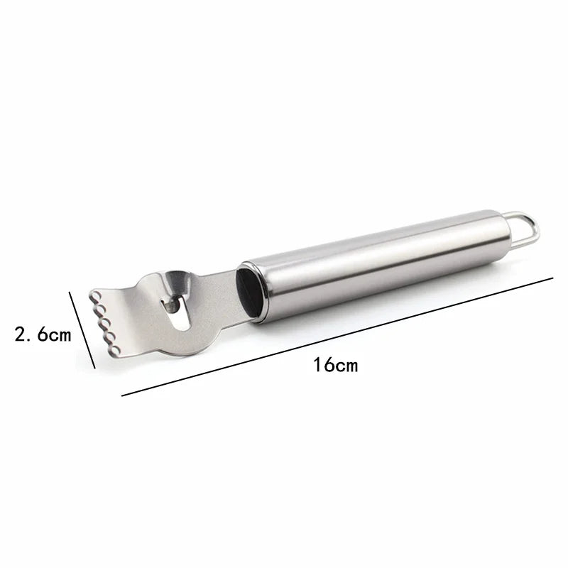 Stainless Steel Lemon Zester with Channel Knife & Hanging Loop – Citrus Zester Grater – Ideal for Lemon, Lime & Orange Zest