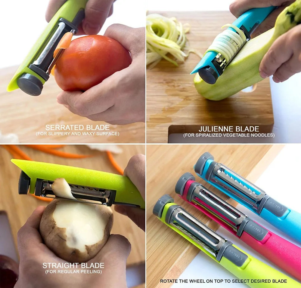 no matching product 3-in-1 Stainless Steel Vegetable Peeler