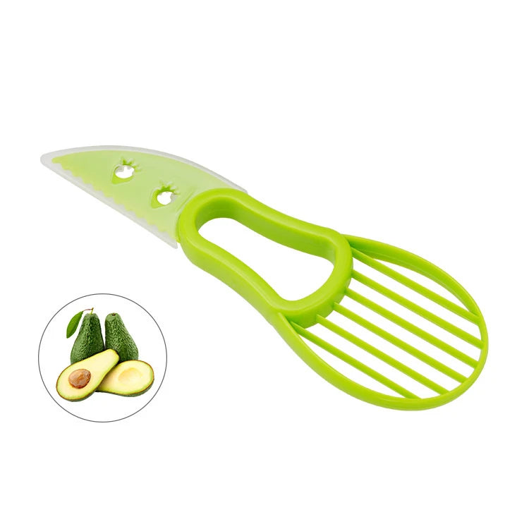 3 in 1 Avocado Slicer, Pitter & Scooper – Avocado Cutter, Skinner & Corer Tool – Great for Avocado Toast, Salads & Guacamole