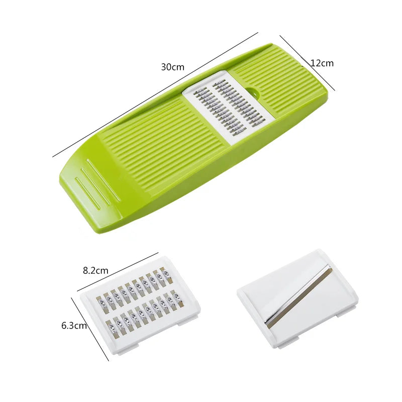 Stainless Steel Mandoline Slicer with 3 Blades – Julienne Vegetable Slicer & Cutter – Best for Potatoes, Carrots & Cucumbers