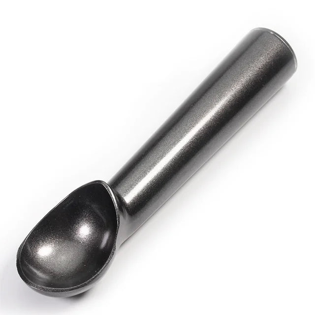 Non-Stick Anti-Freeze Stainless Steel Ice Cream Scoop – Melon Baller & Cookie Dough Scoop – Perfect for Ice Cream, Sorbet & Desserts – Available in Silver, Black & Frosted Silver Colours