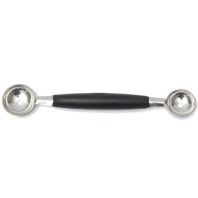 Double Ended Stainless Steel Melon Baller – Fruit & Ice Cream Ball Scoop – Best for Fruit Salads, Desserts & Garnishes