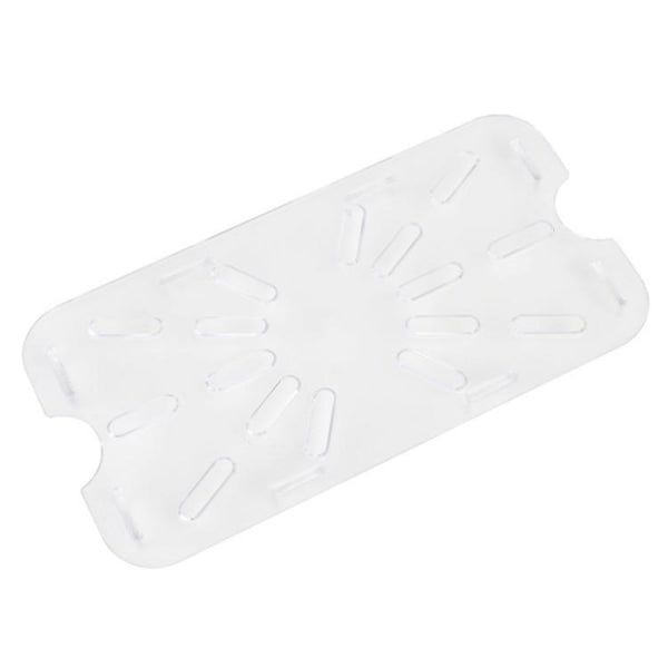 GN 1/2 Polycarbonate Gastronorm Drain Shelf Clear - Design A