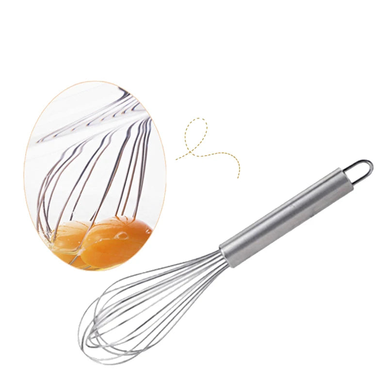 10 Inch Stainless Steel Egg Whisk – Hand Whisk & Stirrer for Eggs, Cream & Milk – Best for Beating, Whipping & Mixing