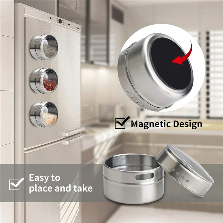 Magnetic Spice Jars