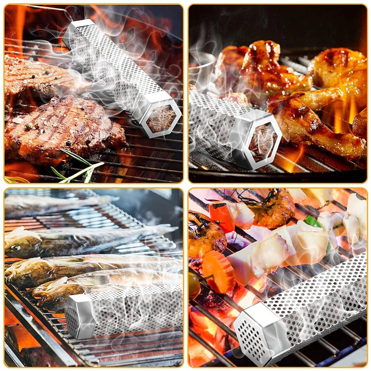 12-Inch Stainless Steel BBQ Pellet Smoker Tube