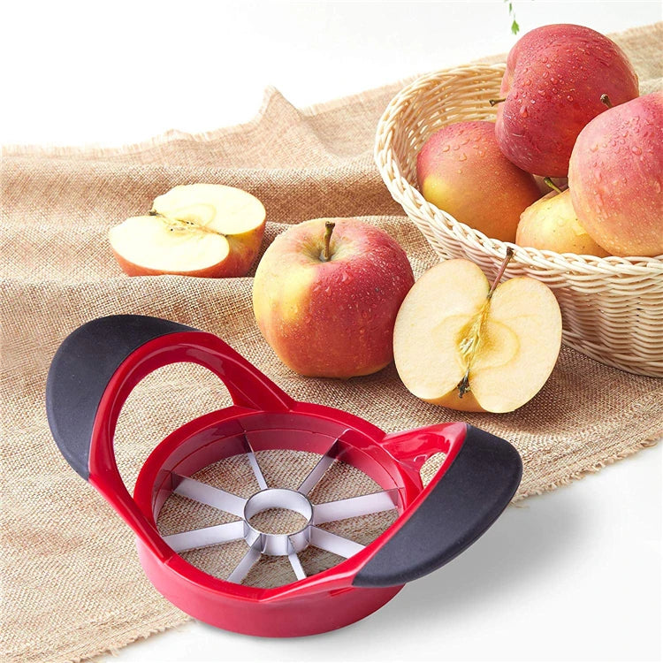 Extra Large 8 Blade Stainless Steel Apple Slicer & Corer – Sharp Apple Cutter & Divider – Perfect for Apples, Pears & Dragon Fruit