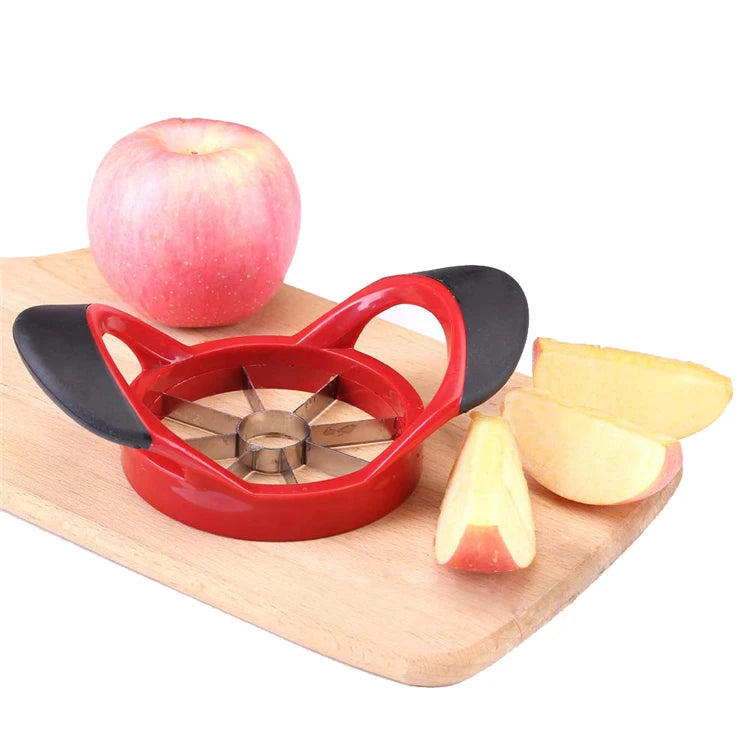 Extra Large 8 Blade Stainless Steel Apple Slicer & Corer – Sharp Apple Cutter & Divider – Perfect for Apples, Pears & Dragon Fruit