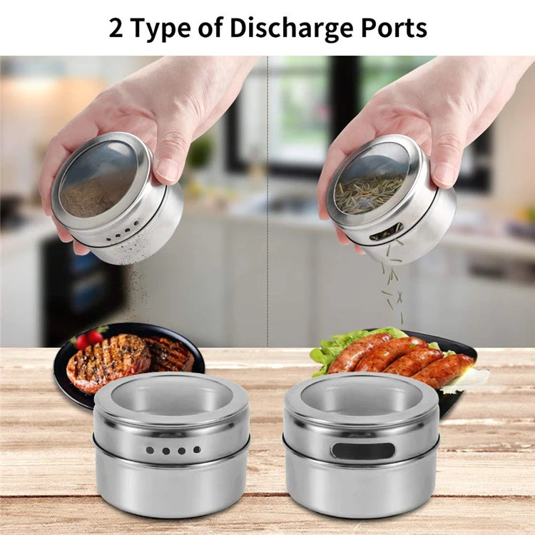 Magnetic Spice Jars