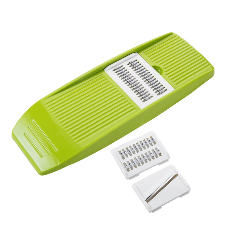 Stainless Steel Mandoline Slicer with 3 Blades – Julienne Vegetable Slicer & Cutter – Best for Potatoes, Carrots & Cucumbers