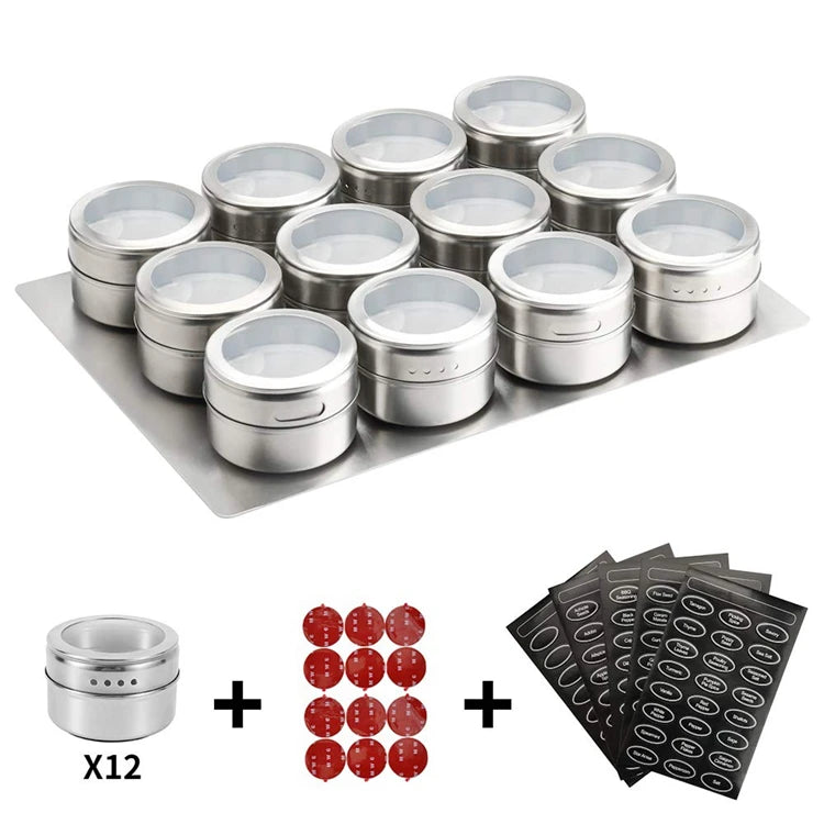Magnetic Spice Jars