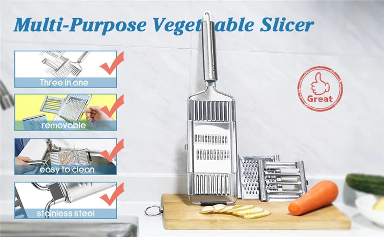 4-in-1 Stainless Steel Vegetable Slicer