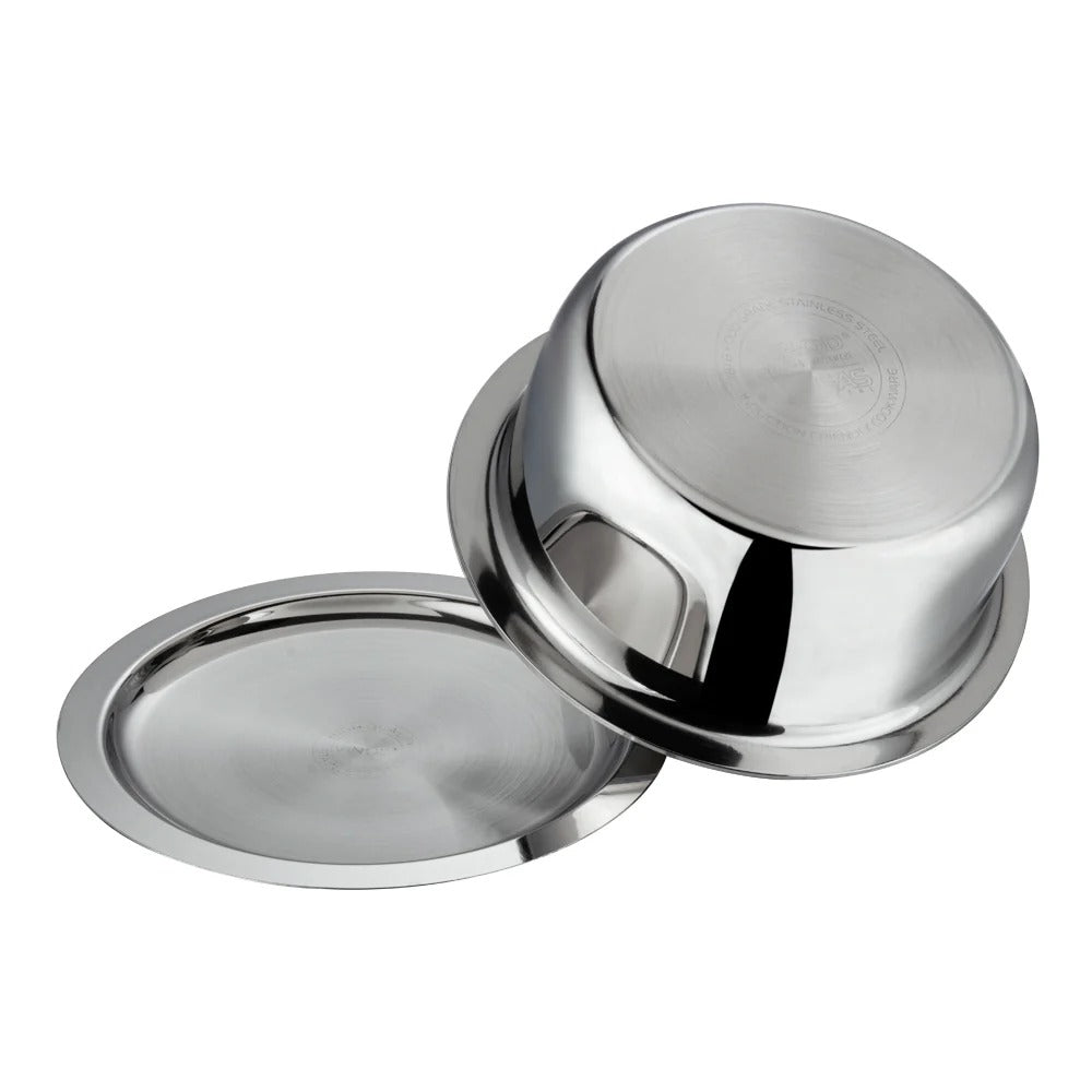 Triply Stainless Steel Tope with Lid
