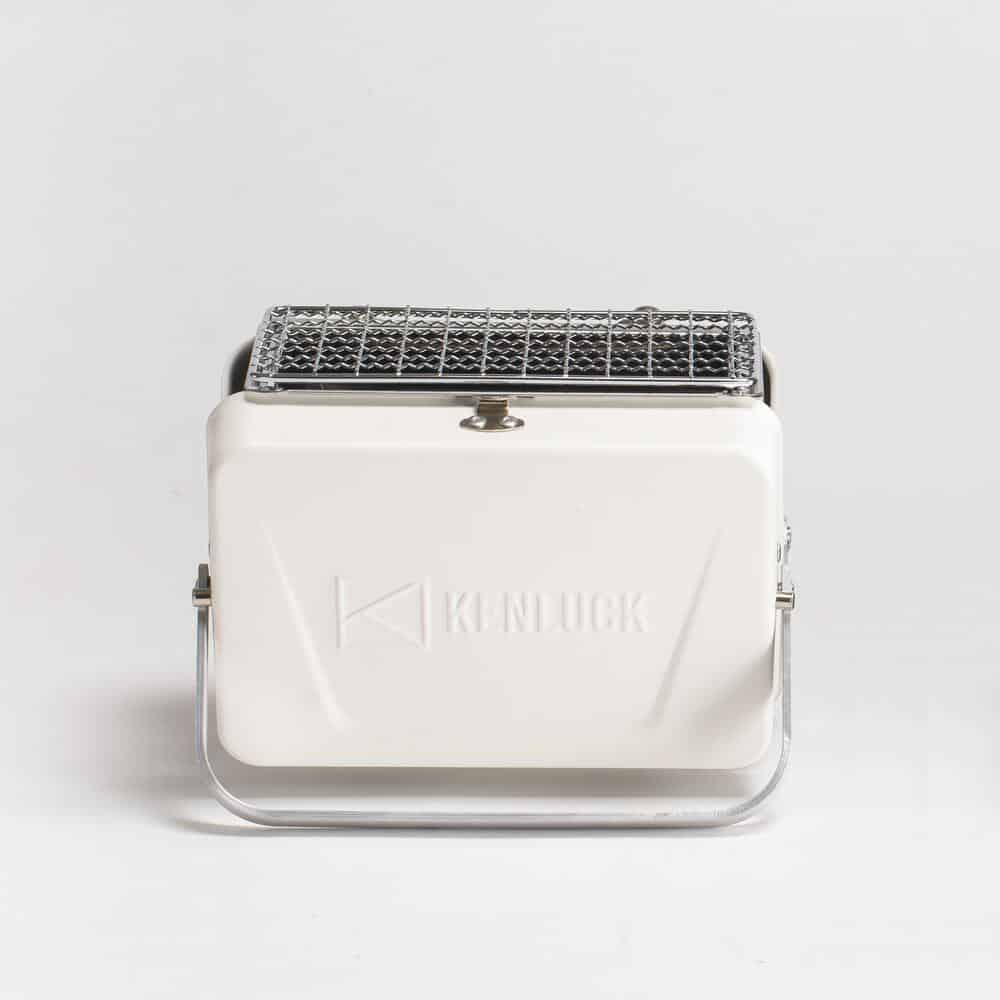 Small Charcoal Barbecue Grill in Matte White