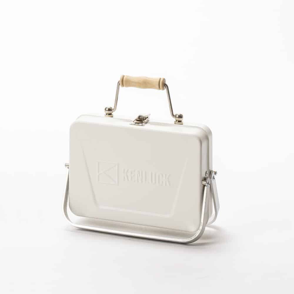 Small Charcoal Barbecue Grill in Matte White