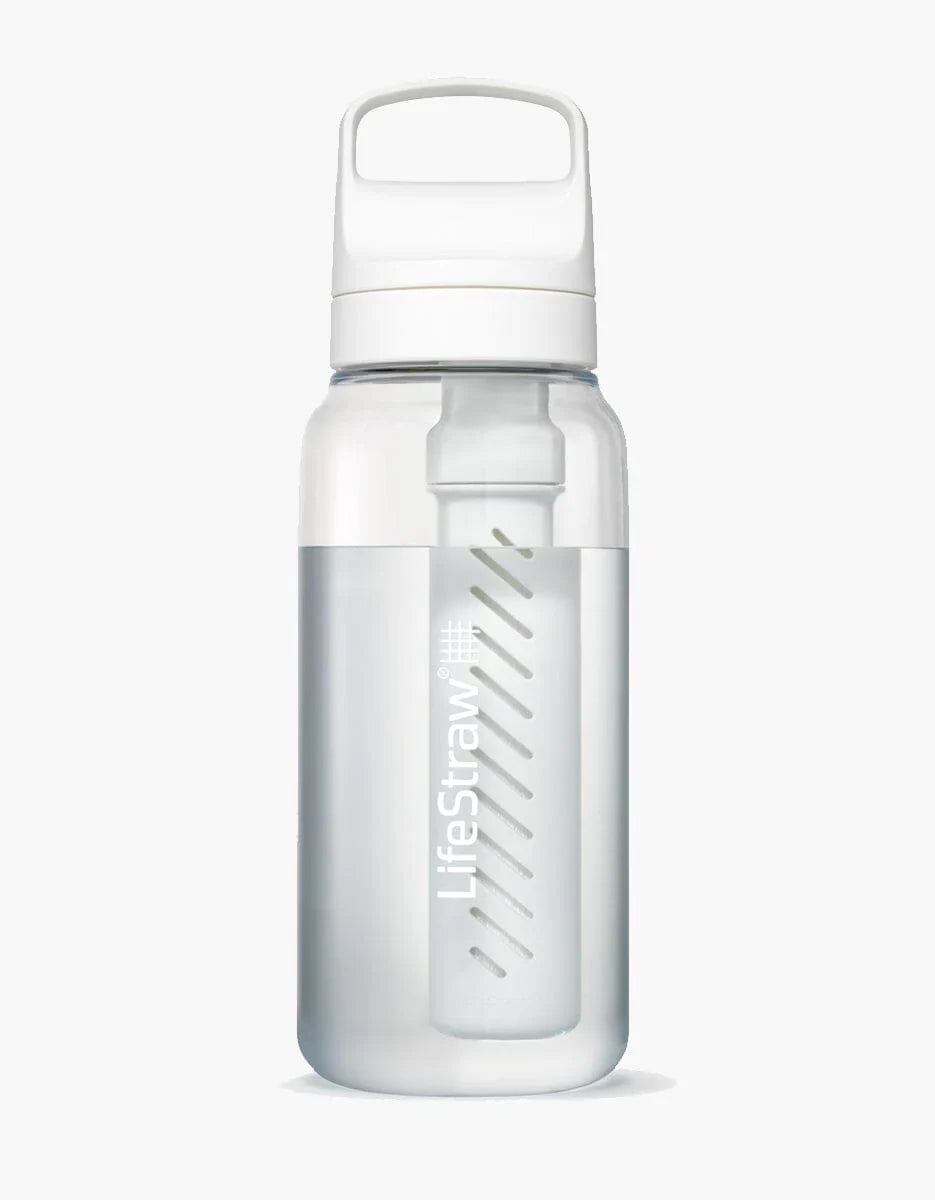 Filter Water Bottle 1L Polar White Clear