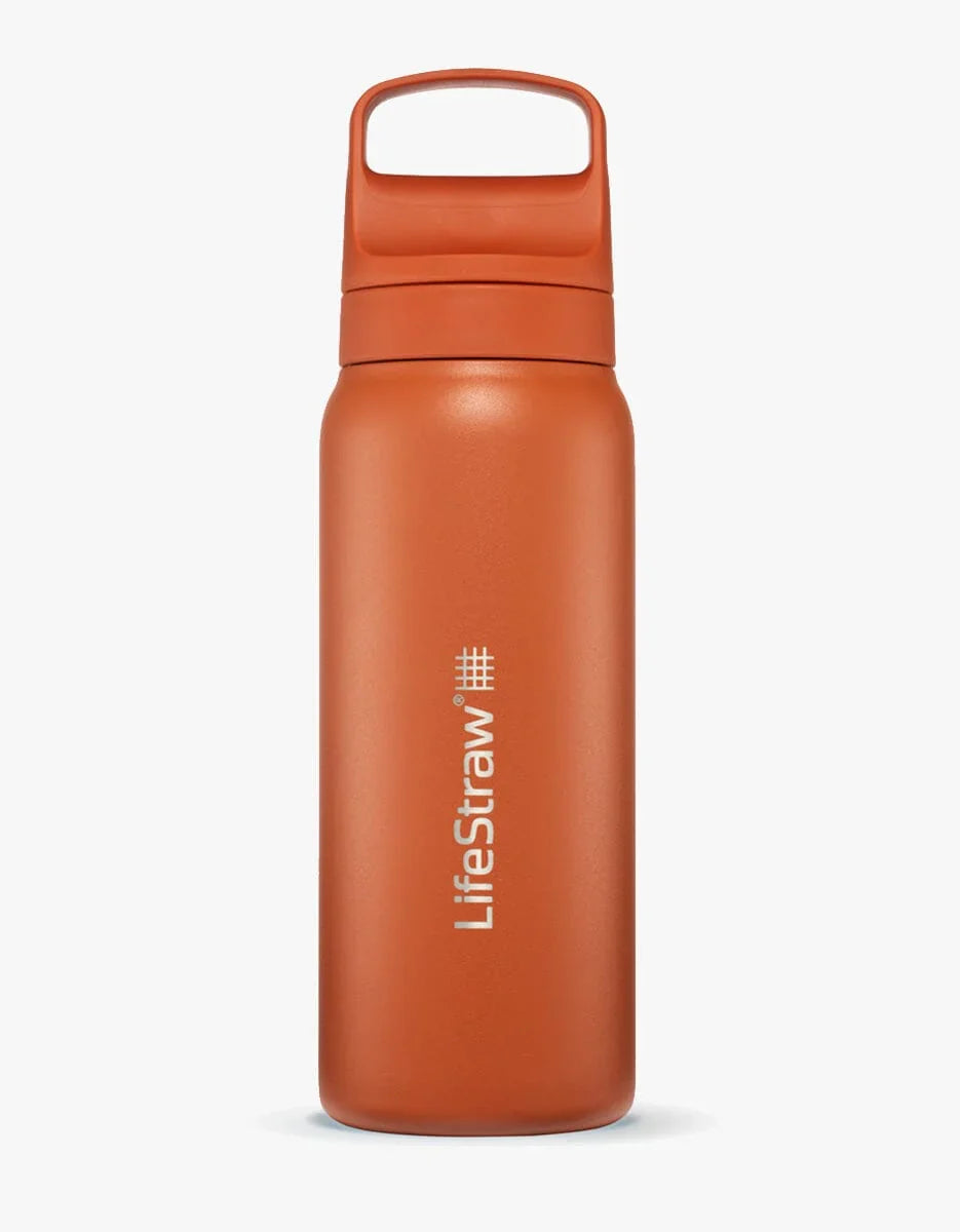 Stainless Steel Filter Water Bottle 700ml Kyoto Orange
