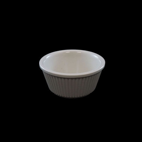 Fluted Melamine Bone Ramekin 44ml - Pack of 12