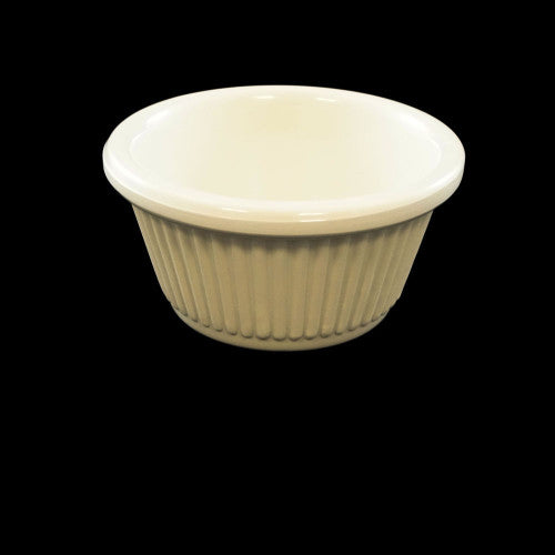 Fluted Melamine Bone Ramekin 60ml - Pack of 12