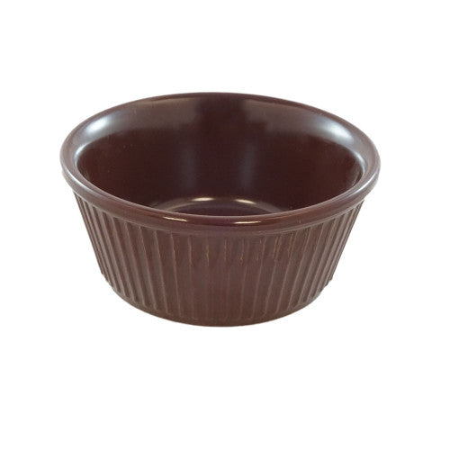 Fluted Melamine Chocolate Ramekin 118ml - Pack of 12