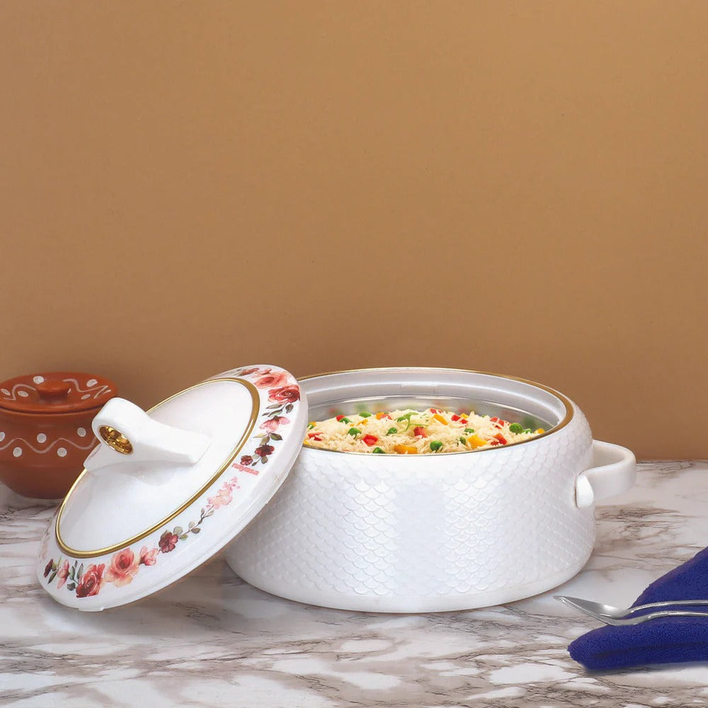 Coral Insulated Casserole 1500 ml White