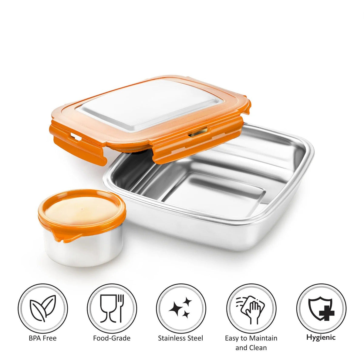 Eco Lock Stainless Steel Lunch Box 800 ml