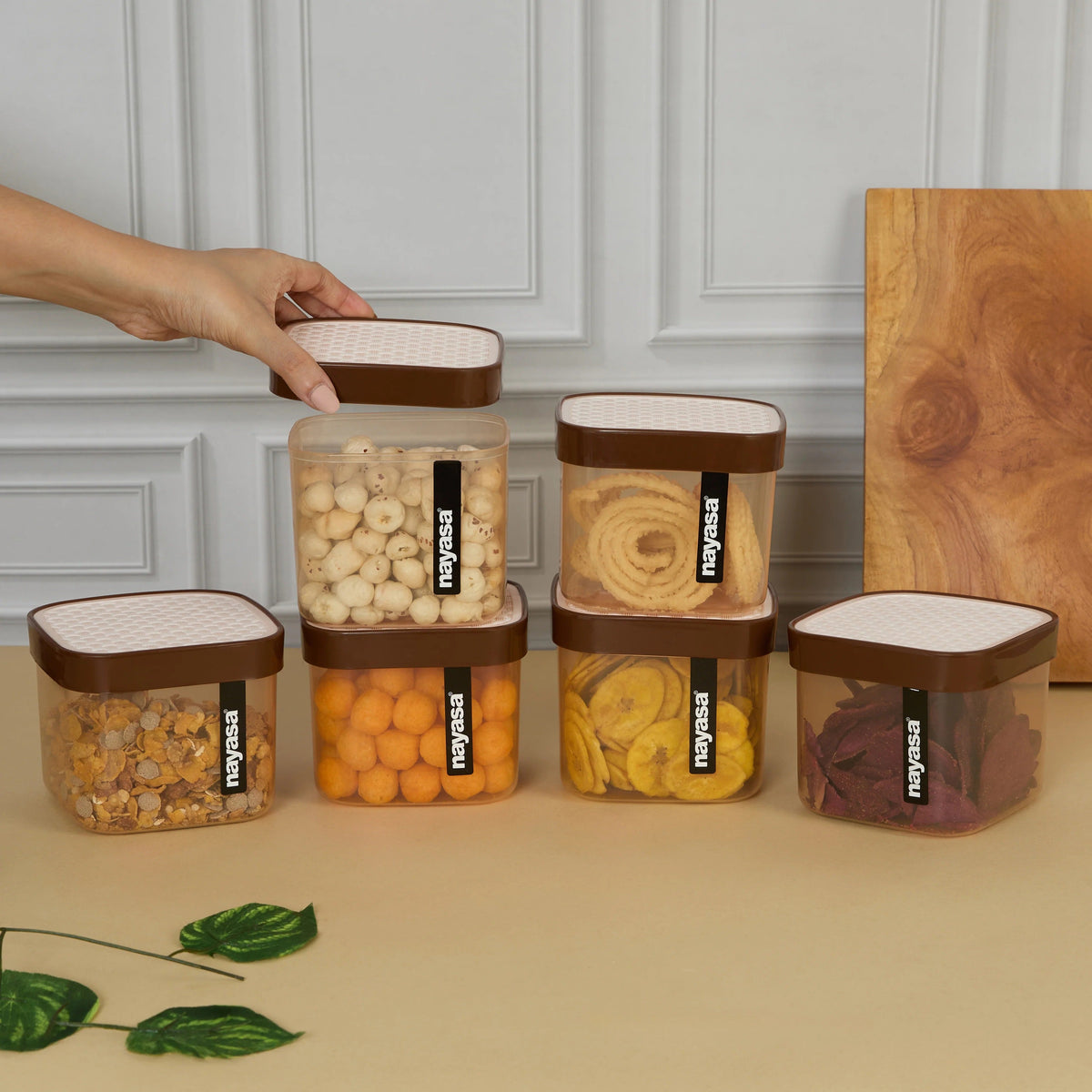 Airtight Stackable Food Storage Container Set of 12 (750 ml)