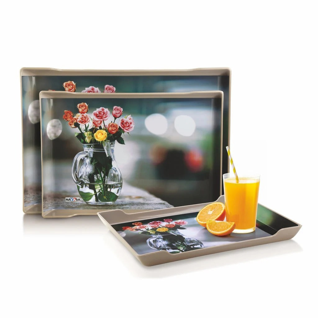 Diva Serving Tray Set of 3 (S+M+B) Grey