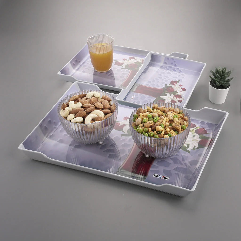 Diva Serving Tray Set of 3 (S+M+B) Red