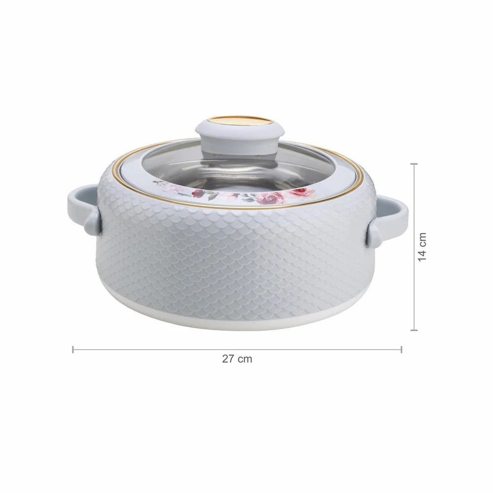 Coral Glass Lid Insulated Casserole 1500 ml