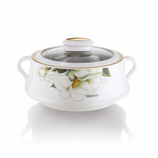 Lorenzo Glass Lid Insulated Casserole 1500 ml
